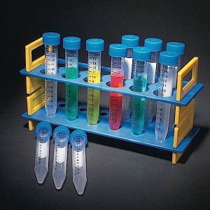 United Scientific Supplies TTRSET-P Test Tube Rack Set w/15ml, Plastic Tubes
