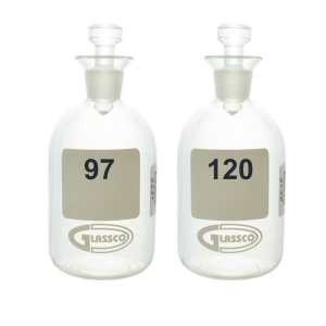 United Scientific Supplies BOD300-N97 BOD Bottle, Numbered, Borosilicate Glass, 300ml, 97-120