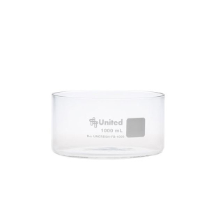 United Scientific Supplies UNCRDSH-FB-1000 Crystallizing Dish 1000ml, Flat Bottom, Borosilicate Glass