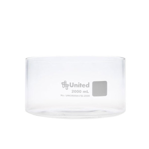United Scientific Supplies UNCRDSH-FB-2000 Crystallizing Dish 2000ml, Flat Bottom, Borosilicate Glass