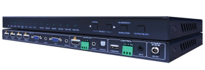 Vanco EVSW1061 Evolution 6 x 1 Multi - Format Scaler Switcher, Supports HDMI, VGA, MHL, upscales to 4K