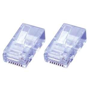 Vanco MTP8RSUL-100 8x8 RJ45 Round/Solid Cat5E Plug 100-Pack