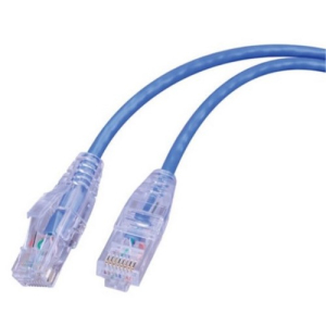 Vanco SCAT6-1BU 1 ft Super Slim Category 6 (UTP) 550 MHz Network Patch Cable - Snagless Strain Relief Ends, Ultra Flexible, PVC Jacket, Blue
