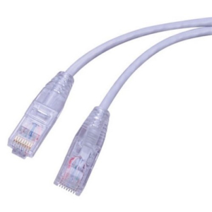 Vanco SCAT6-1GY 1 ft Super Slim Category 6 (UTP) 550 MHz Network Patch Cable - Snagless Strain Relief Ends, Ultra Flexible, PVC Jacket, Gray