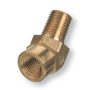 Western Enterprises BSL-4HP 1/4 X 1/4 in. NPT Female to Male 3000 PSIG Maximum Pressure Brass 45 Degree Elbow