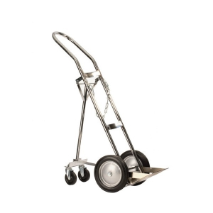 Western Enterprises HCC3 CollaPSIble, Light-Weight Aluminum, Four-Wheel Cart with Safety Chain for Large Cylinder