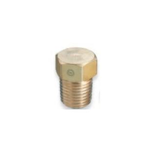 Western Enterprises P-4HP 1/4 in. NPT Brass M Hex Plug