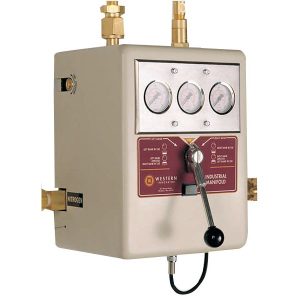 Western Enterprises BI-1-8 Internal Adjustable Line Regulator, 0 to 15 psig, 300 scfh Acetylene (POL) Gas 8 Cylinders with Standard 13 in. on Center and Wall Mount