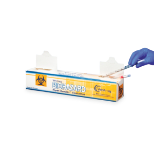 Whitney Medical Solutions BH2006 Biohazard Pipet Keeper Container 3" x 3" x 15.5", Pack of 50 pcs