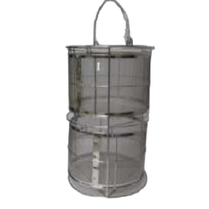 Yamato 241092 Mesh Basket with 2 Stacking Fittings, Diameter 246 x H162mm Inch