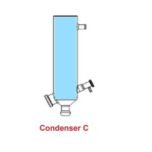 Yamato RG-202C Glassware Set C, Cold Finger Vertical