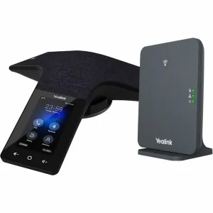 Yealink CP935W-BASE DECT Conf Phone W/W70B Optima HD Voice Noise Proof Technology Hybrid UC Meeting Wi-Fi Bluetooth 4.2