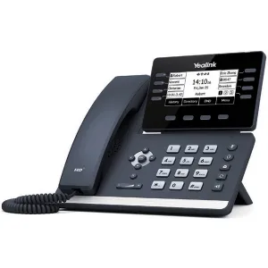 Yealink SIP-T53 Prime Business Phone 3.7" 360x160-Pixel Graphical Display Fully Adjustable HD Voice 8 Line Keys 12 SIP Accounts 5V 1.2A
