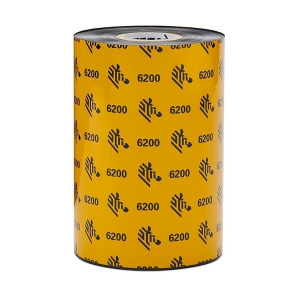 Zebra 06200BK08345 6200 Standard Resin Ribbon 83 mm x 450 m (3.27" x 1476') 1" I. D. Core