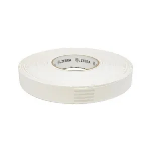 Zebra 10005007 Z-Band Direct 1" x 11" White Polypropylene Wristband 3" ID, 8" OD (450 Bands per Roll, Perforated)