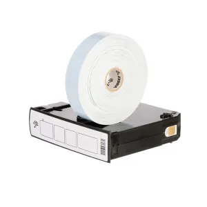 Zebra 10012717-3K Z-Band Splash 1" x 10" Blue Polypropylene Wristband Cartridge (350 Bands per Roll, Perforated)