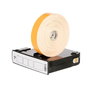 Zebra 10012717-6K Z-Band Splash 1" x 10" Orange Polypropylene Wristband Cartridge (350 Bands per Roll, Perforated)