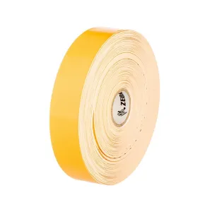 Zebra 10012719-2 Z-Band Splash 1" x 10" Yellow Polypropylene Wristband 3" ID, 8" OD (800 Bands per Roll, Perforated)