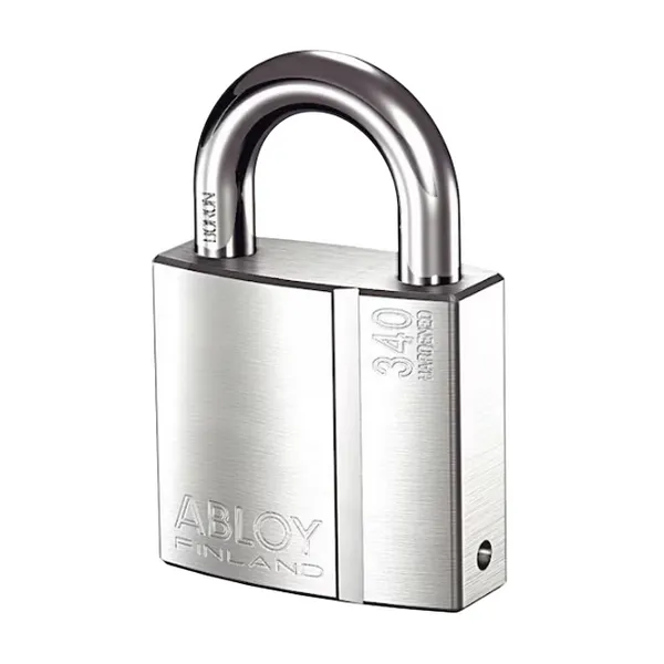 Padlock, Keyed Alike, Standard Shackle, Rectangular Brass Body, Hardened Steel Shackle, 1 3/32 in W