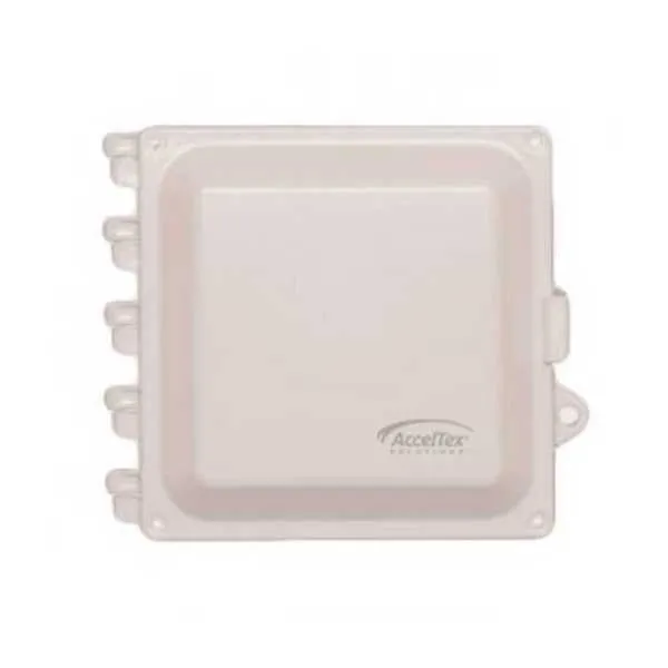 AccelTex ATS-00461 6x6x4 Polycarbonate Enclosure with Solid Door Latch Lock and Cord Grip