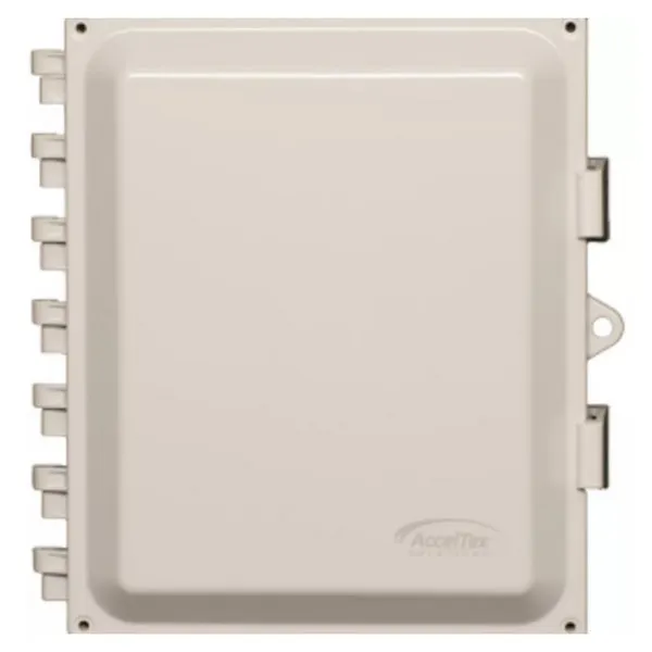 AccelTex ATS-00160 12x10x6 Polycarbonate Enclosure with Solid Door & Latch Lock & No Holes
