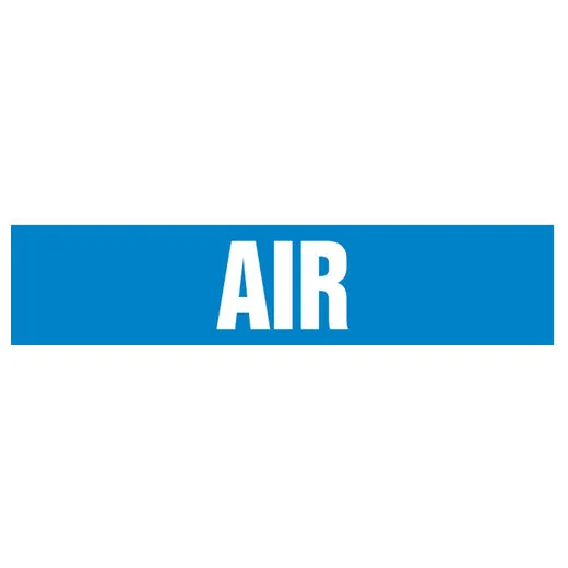 Accuform CRPK123SSH French Pipe Marker: Air