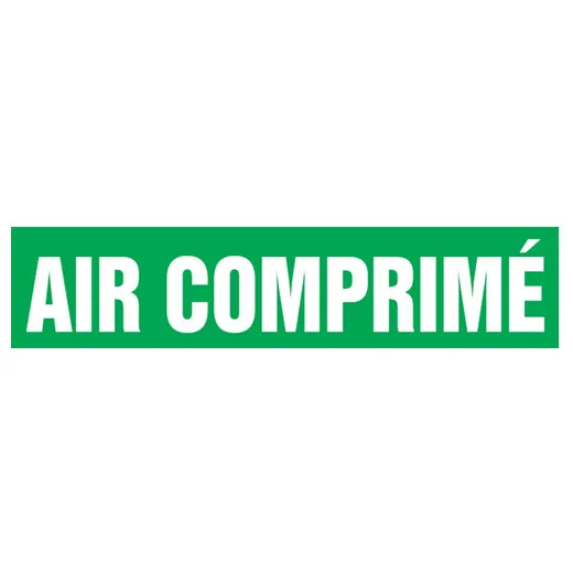 Accuform CRPK226SSH French Pipe Marker: Air Comprimé