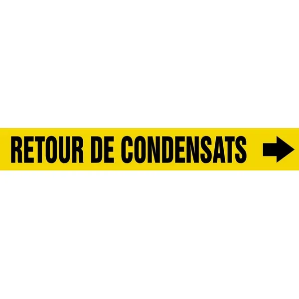 Accuform CRPK237SSH French Pipe Marker: Retour De Condensats