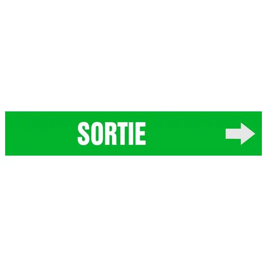 Accuform CRPK265SSH French Pipe Marker: Sortie