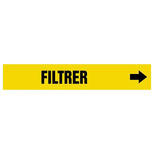 Accuform CRPK317SSH French Pipe Marker: Filtrer