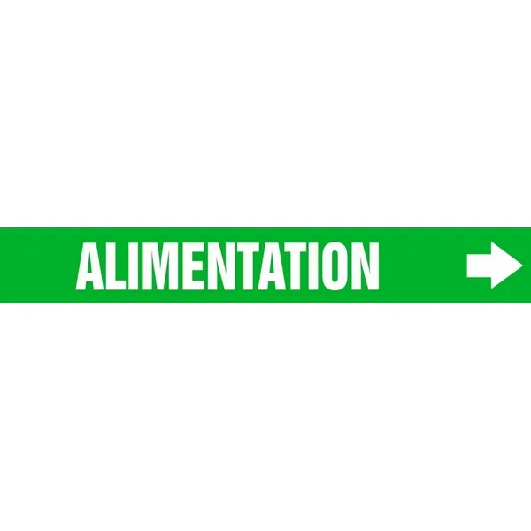 Accuform CRPK691SSH French Pipe Marker: Alimentation