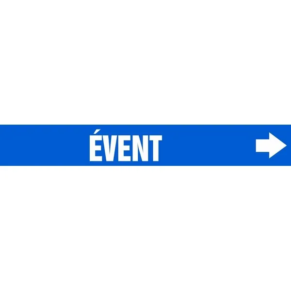 Accuform CRPK724SSH French Pipe Marker: Event