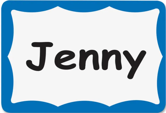 NAME BADGE LABELS 2 14 in  X 3 12 in