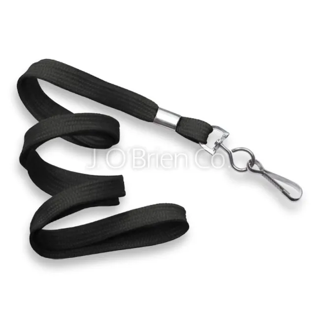 Accuform DNH632BK Non-Breakaway Lanyards: Flat-Poly