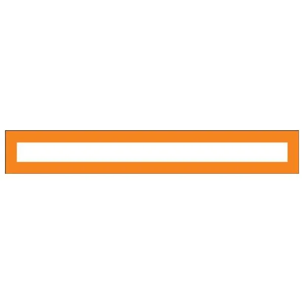 Accuform DTH202OR 1.5"" x 17"" Quick-Pocket Document Holder Orange