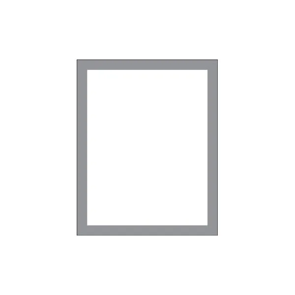 Accuform DTH215GY 11"" x 8.5"" / 8.5"" x 11"" Quick-Pocket Document Holder Gray