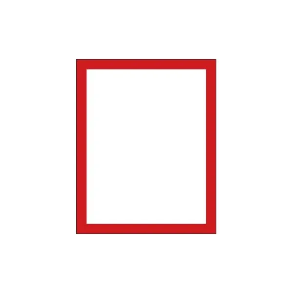 Accuform DTH215RD 11"" x 8.5"" / 8.5"" x 11"" Quick-Pocket Document Holder Red