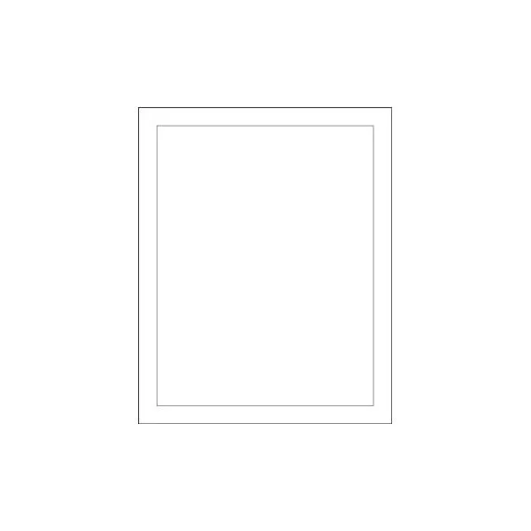 Accuform DTH215WT 11"" x 8.5"" / 8.5"" x 11"" Quick-Pocket Document Holder White