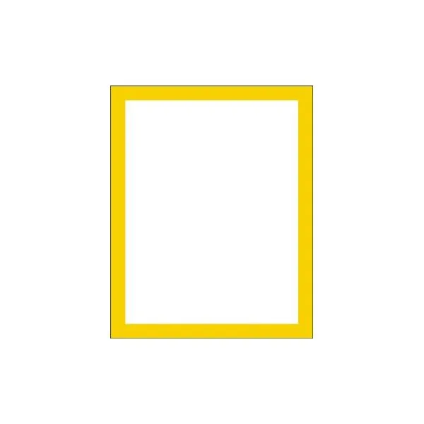 Accuform DTH215YL 11"" x 8.5"" / 8.5"" x 11"" Quick-Pocket Document Holder Yellow