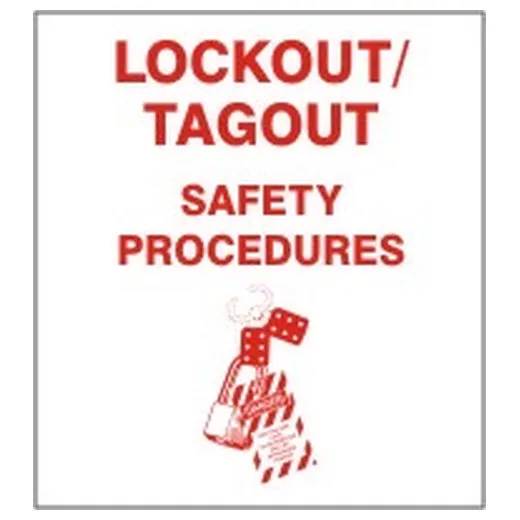 Accuform FBKSS146 Lockout Procedure Station 1 1/2"" Binder