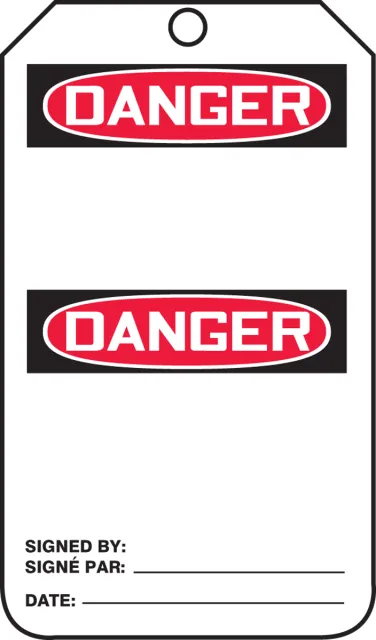 Accuform FBMDT260LTM Bilingual French Tag - Header