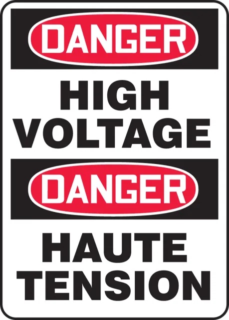 Accuform FBMELC116XP Bilingual Safety Sign - French