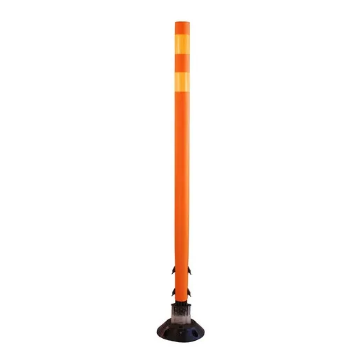 Accuform FBS211OROR Traffic Delineator Posts with Reflective Stickers