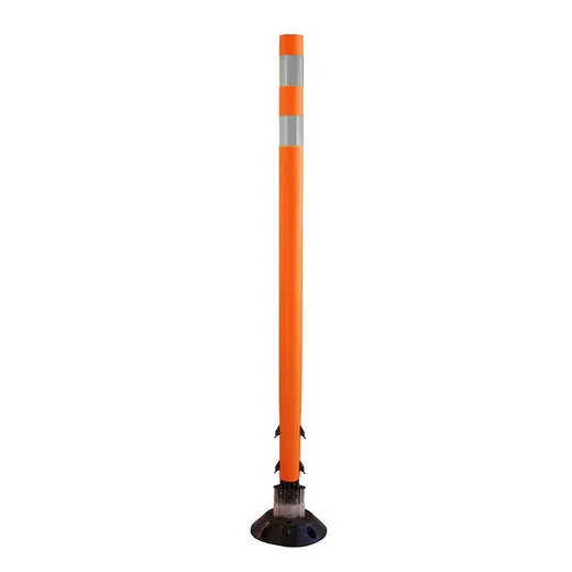 Accuform FBS211ORWT Traffic Delineator Posts with Reflective Stickers