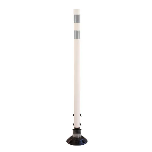 Accuform FBS211WTWT Traffic Delineator Posts with Reflective Stickers