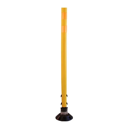 Accuform FBS211YLOR Traffic Delineator Posts with Reflective Stickers
