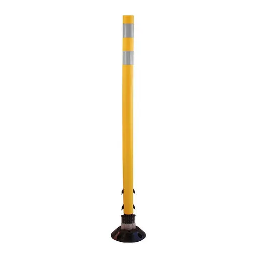 Accuform FBS211YLWT Traffic Delineator Posts with Reflective Stickers
