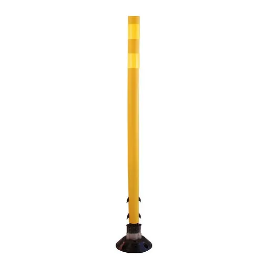 Accuform FBS211YLYL Traffic Delineator Posts with Reflective Stickers