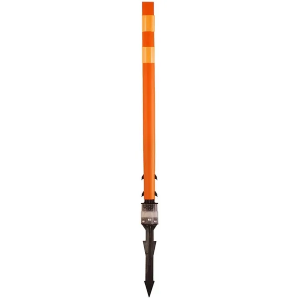 Accuform FBS212OROR Traffic Delineator Posts with Reflective Stickers