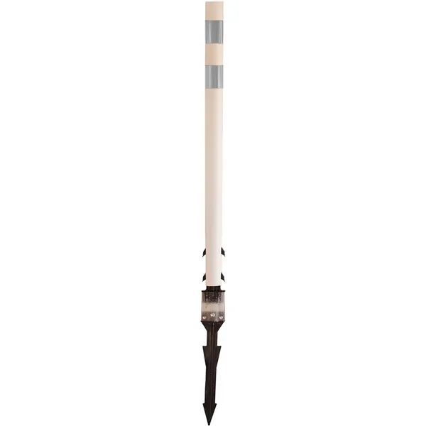 Accuform FBS212WTWT Traffic Delineator Posts with Reflective Stickers